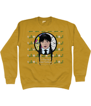 Load image into Gallery viewer, Wednesday Addams Christmas jumper - kids&#39;