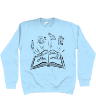Load image into Gallery viewer, &#39;Books are doors to other worlds&#39; jumper - kids&#39;