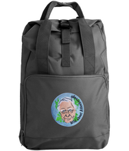 Load image into Gallery viewer, David Attenborough embroidered roll top backpack