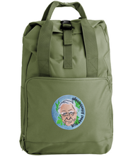 Load image into Gallery viewer, David Attenborough embroidered roll top backpack
