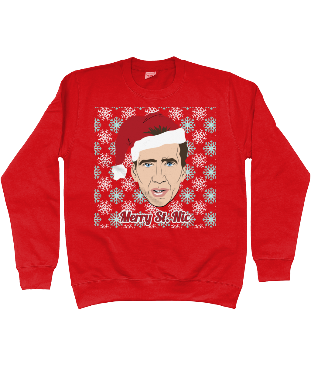 Nicholas cage top christmas jumper