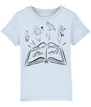 Load image into Gallery viewer, &#39;Books are doors to other worlds&#39; kid&#39;s t shirt