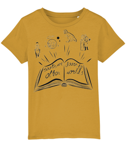 'Books are doors to other worlds' kid's t shirt
