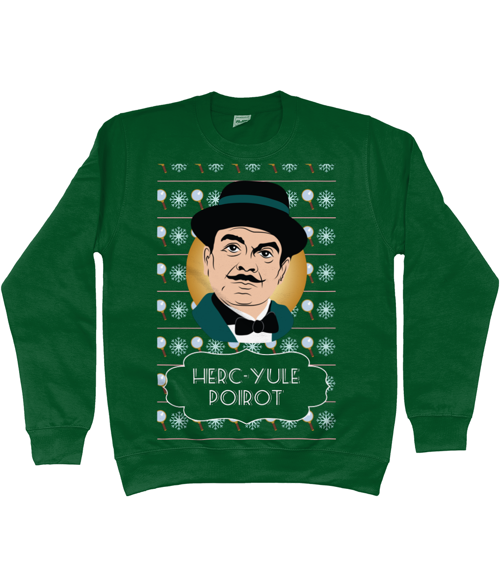 Herc-Yule Poirot Christmas jumper - adults'