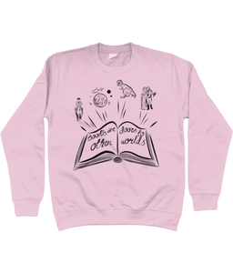 'Books are doors to other worlds' jumper - kids'