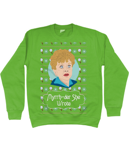 Jessica Fletcher Myrrh-der She Wrote Christmas jumper - adults'