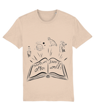 Load image into Gallery viewer, &#39;Books are doors to other worlds&#39; adult unisex t shirt