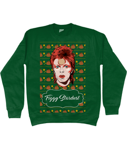 David Bowie Figgy Stardust Christmas jumper - adults'