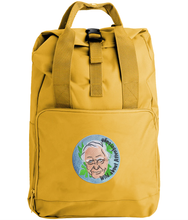 Load image into Gallery viewer, David Attenborough embroidered roll top backpack