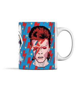 Faces of Bowie mug
