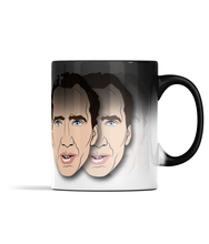 Load image into Gallery viewer, Face / Off Colour Changing Mug (black)