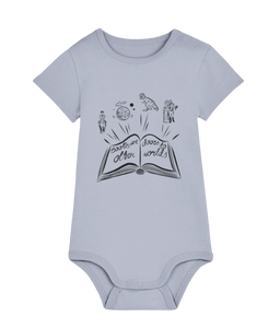 'Books are doors to other worlds' baby grow