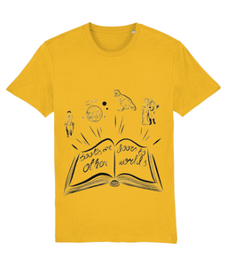 'Books are doors to other worlds' adult unisex t shirt