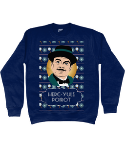 Herc-Yule Poirot Christmas jumper - adults'