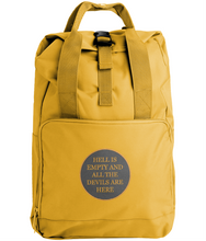 Load image into Gallery viewer, Hell is empty embroidered backpack