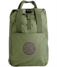 Load image into Gallery viewer, Hell is empty embroidered backpack