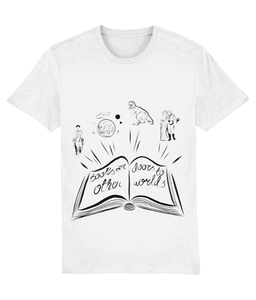 'Books are doors to other worlds' adult unisex t shirt