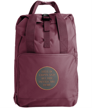 Load image into Gallery viewer, Hell is empty embroidered backpack