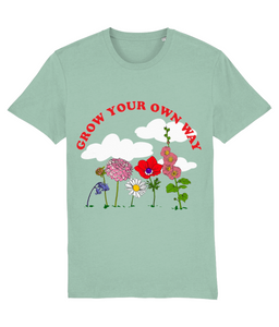 Grow your own way t shirt - adults'