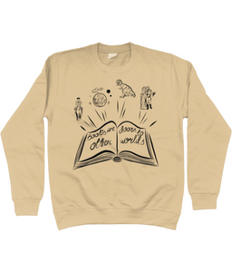 'Books are doors to other worlds' jumper - kids'